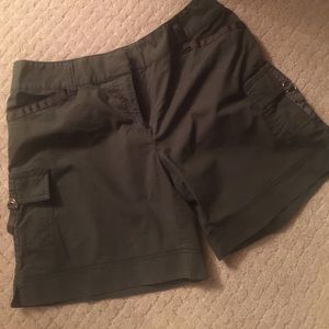 Olive Cargo Shorts